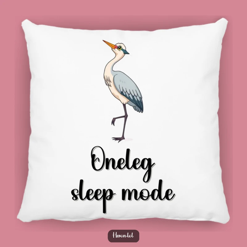 Cuddly Cute Heron Bird Pillow: Snuggle Up with Whimsical Charm Gift