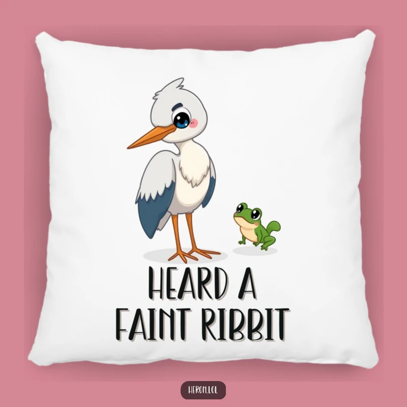 Funny Heron's Prank Pillow: Couch Comfort & Giggles - Perfect Funny Gift!