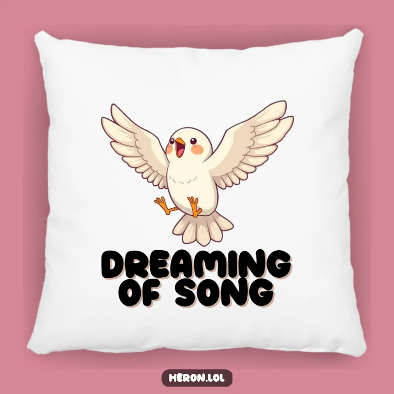 Funny Singing Bird Pillow: Comfy Mid-Song Melody Cushion Gift