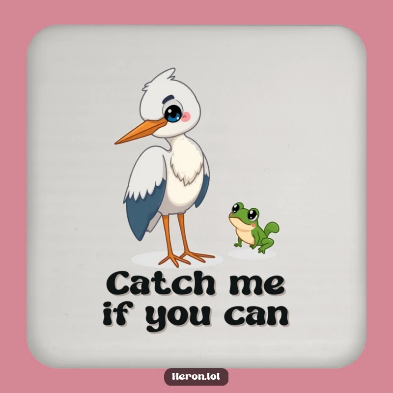 Funny Heron's Prank Coasters: Protect Surfaces with Smiles - Set of Funny Gifts!