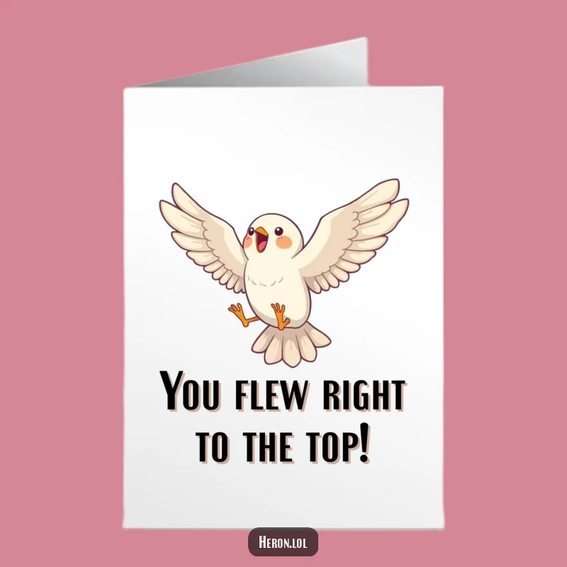 Free Printable Bird Congratulations Card Download for a Victorious Leap