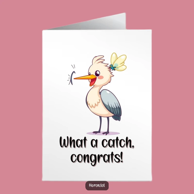 Celebrate their achievement with this free printable heron card, capturing a moment of joyful cawing. Simply print at home for a spirited message.