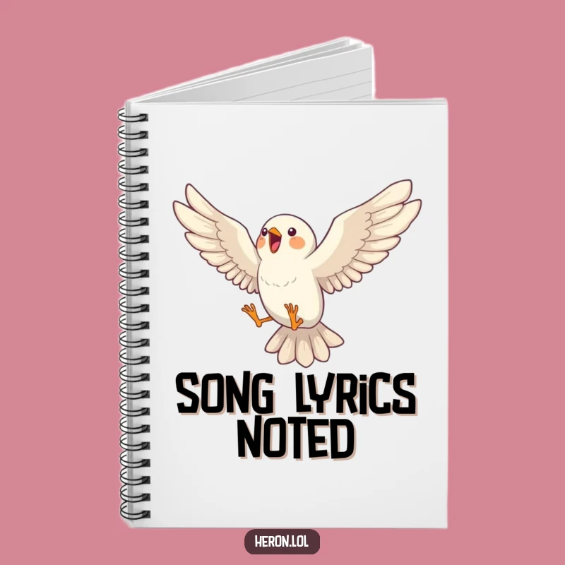 Funny Singing Bird Notebook: Journal Your Tunes with Avian Flair
