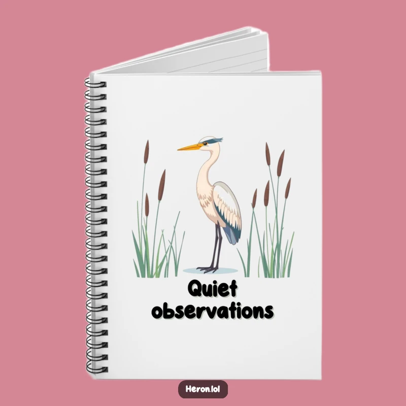Serene Heron Bird Journal: Majestic Notepad for Peaceful Thoughts