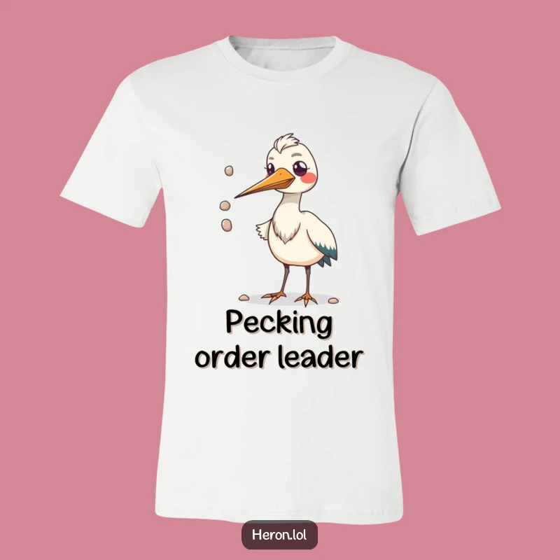 Funny Kawaii Heron Juggling T-Shirt - Comical Bird Apparel