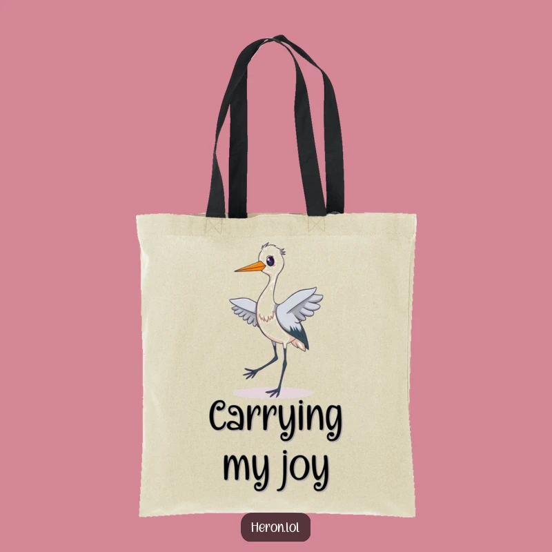 Funny Heron Dance Tote Bag: Carry Your Moves with Style
